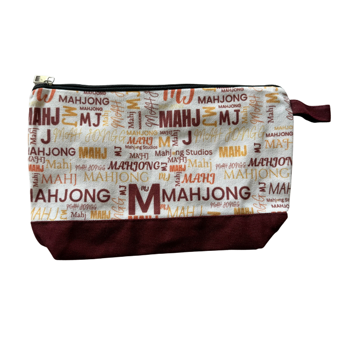 Mahjong Studios Tile Storage Bag Wine-Colored