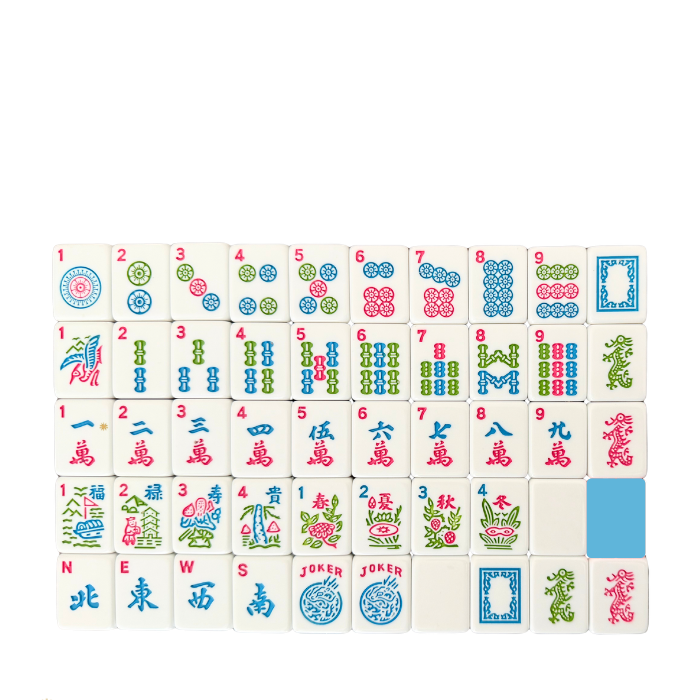 Mahjong Studios – American Mahjong Tile Set Ocean Bloom