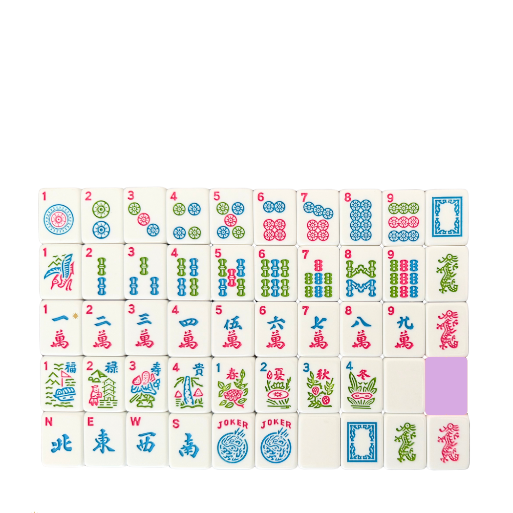 Mahjong Studios – American Mahjong Tile Set Lilac Bloom