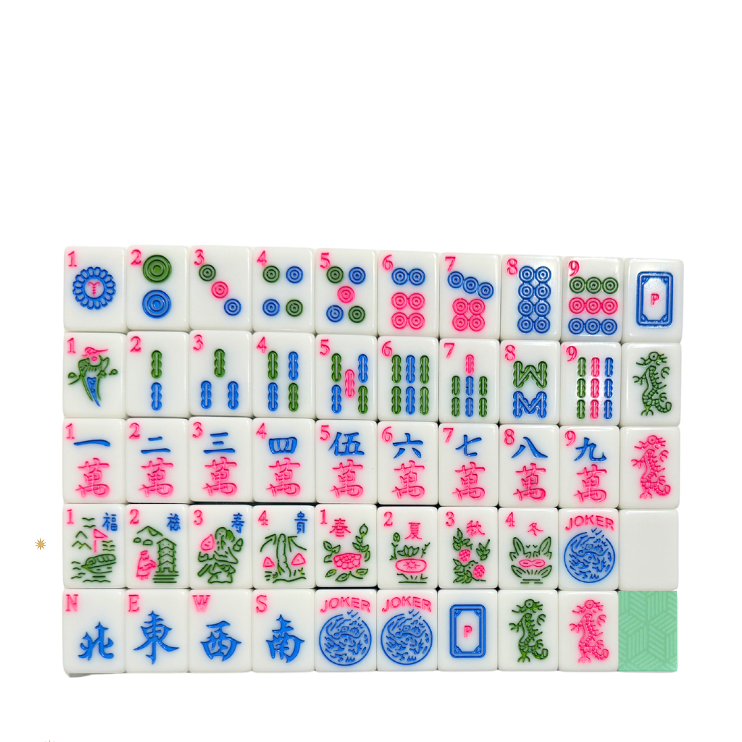 Mahjong Studios – American Mahjong Tile Set Green Tiles - Sage Luxe
