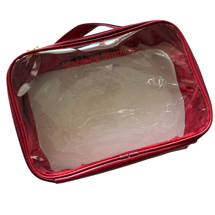 Mahjong Studios Tile Storage Bag Burgundy Storage Bag