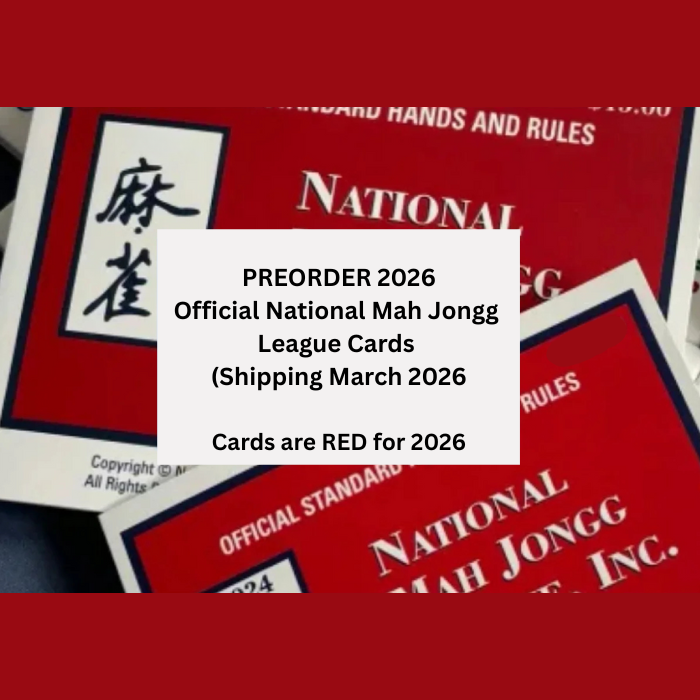 Mahjong Cards 2026, 1-4 Pack National Mah Jongg Card Large Print