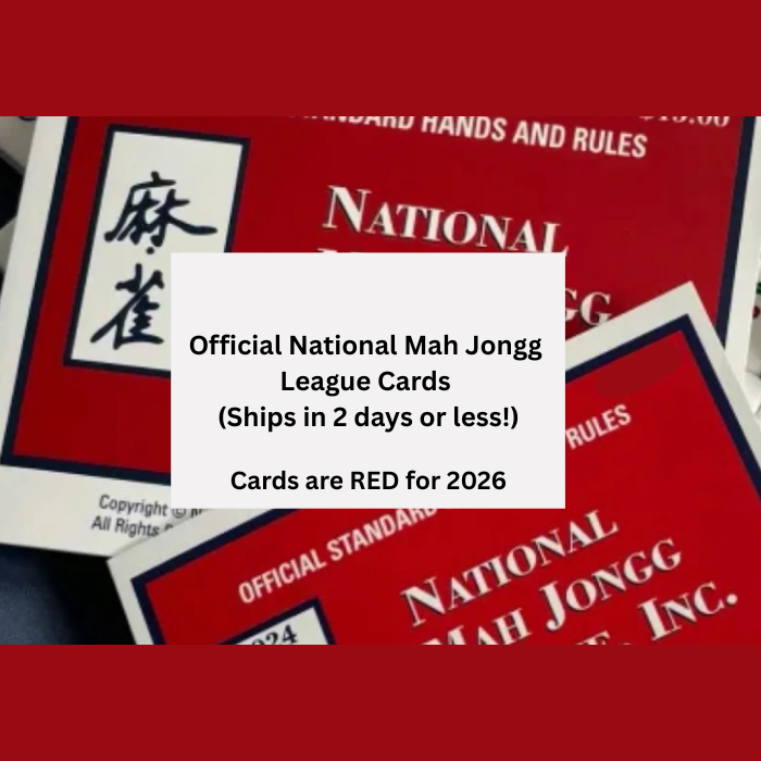 Mahjong Cards 2026, 1-4 Pack National Mah Jongg Card Large Print