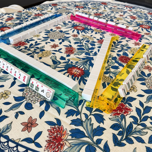 Emerald Green Mahjong Rack and Pusher Set