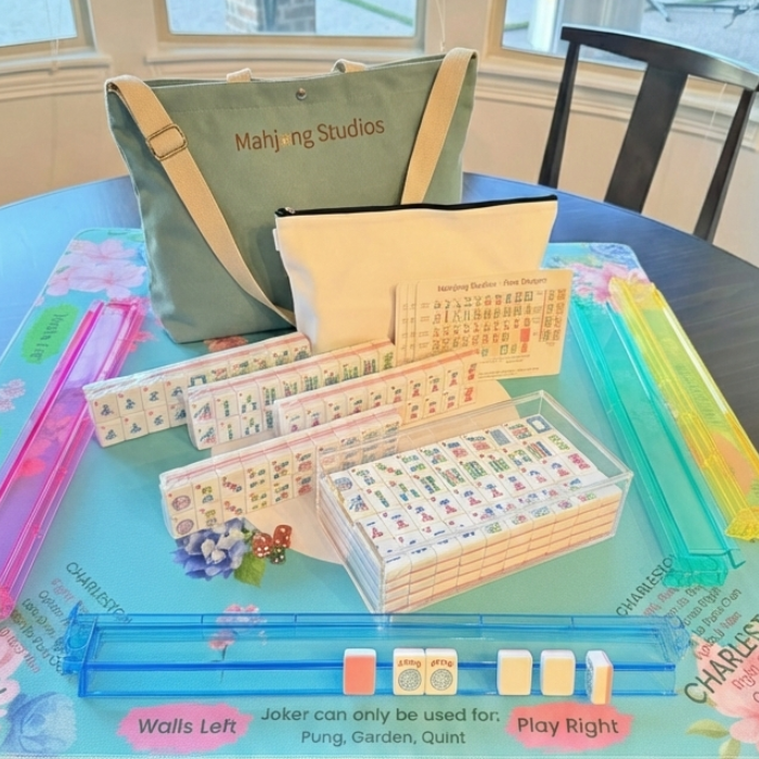 Mahjong Studios – Rose Dragon American Mahjong Tile Set (166 Tiles)