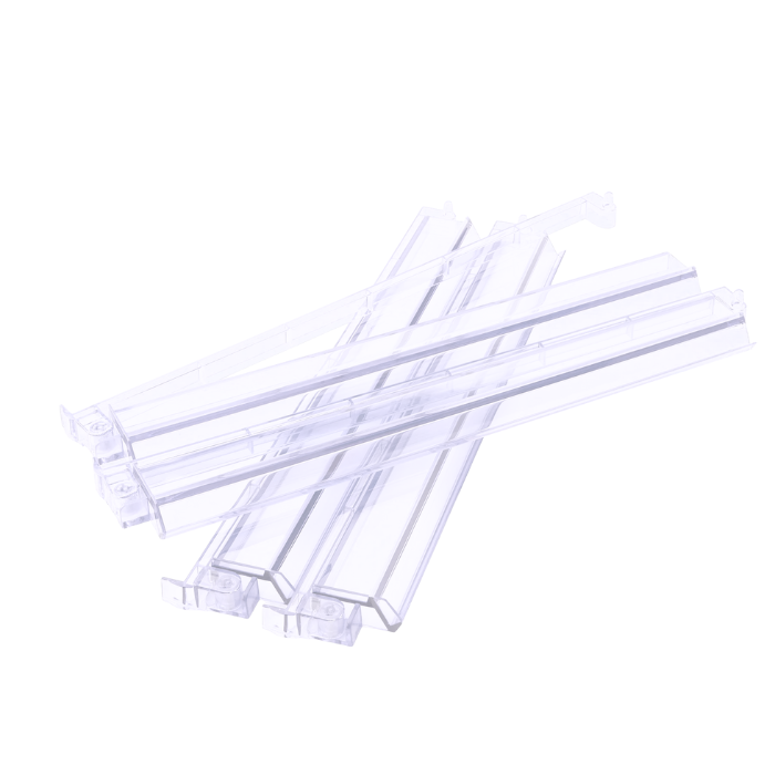 Mahjong Rack and Pusher Set of 4 - Multi Colors Blue Purple Red Green Clear