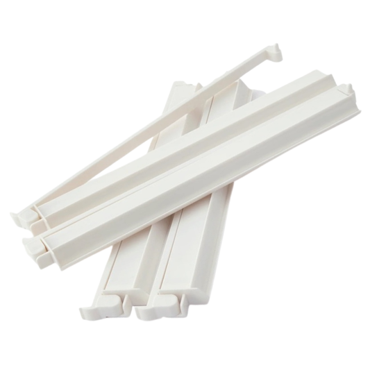 Mahjong Rack and Pusher Set of 4 - Solid Colors Red Blue White