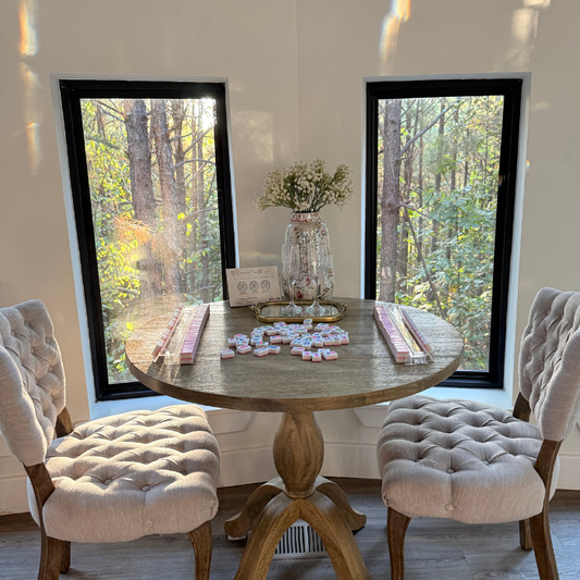 Clear Translucent Mahjong Rack and Pusher Set