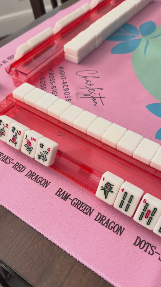 Single (ONE) Red Mahjong Rack and Pusher