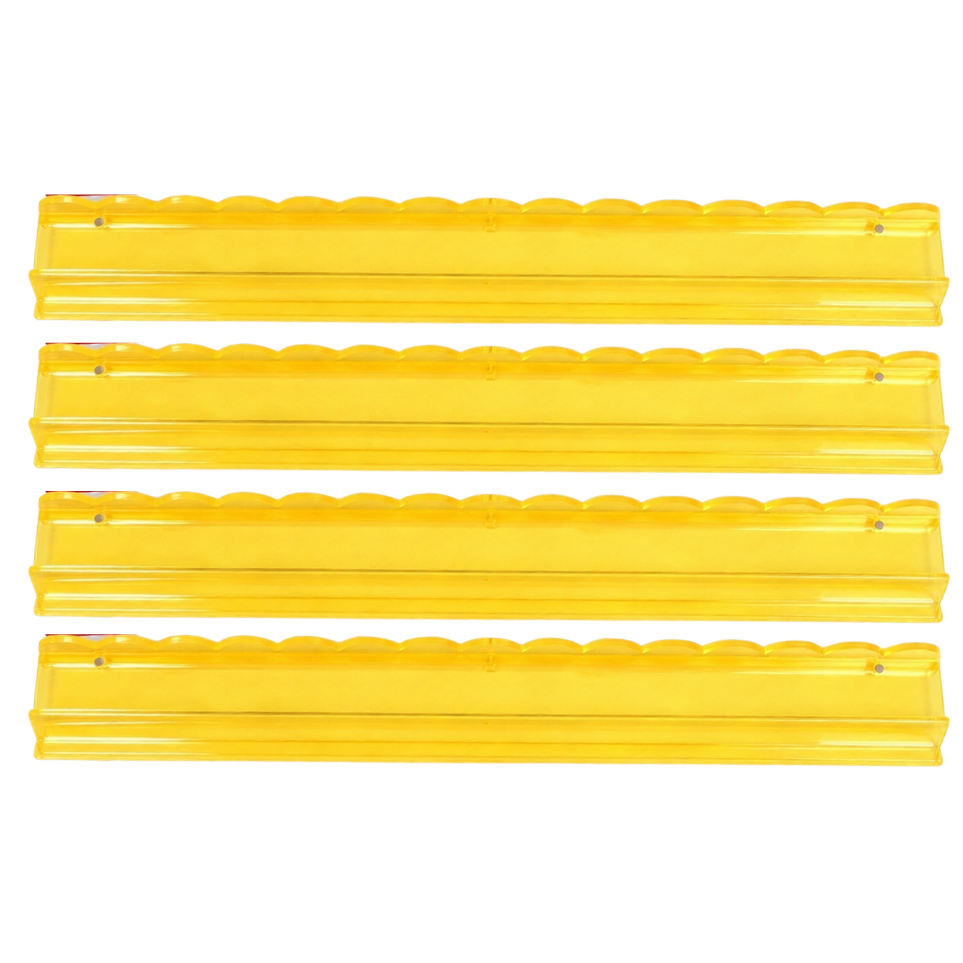 20" Clear Acrylic Scalloped Mahjong Rack & Pushers | Premium American Mahjong Rack Set PREORDER
