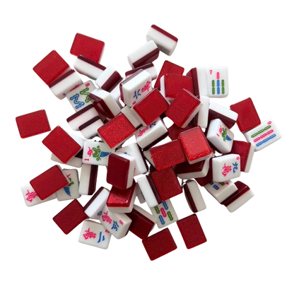 Ruby Sparkle  - Mahjong Tiles – American Mahjong Tile Set (166 Tiles) Ruby Red Sparkle