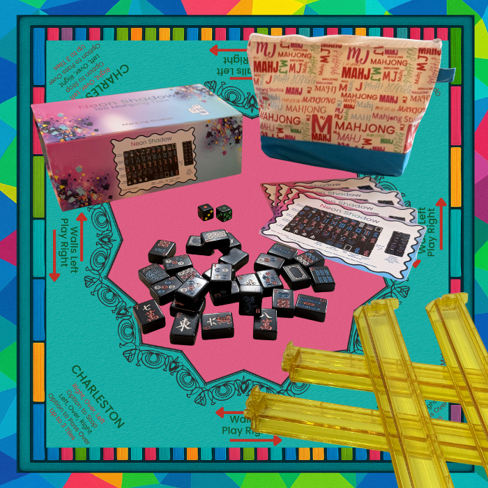 Neon Shadow American Mahjong Tile Set Bundle