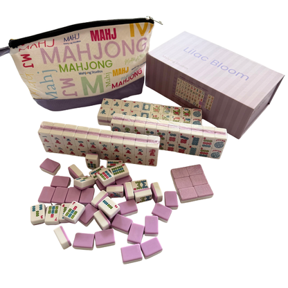 Mahjong Studios – American Mahjong Tile Set Yellow Lilac Ocean Blue