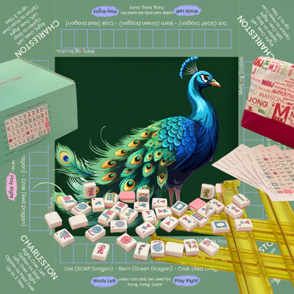 Glitter Sparkle - American Mahjong Tile Set (166 Tiles) Pink Bundle