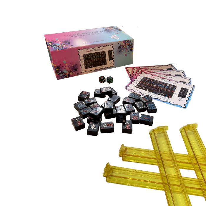 Neon Shadow American Mahjong Tile Set Bundle