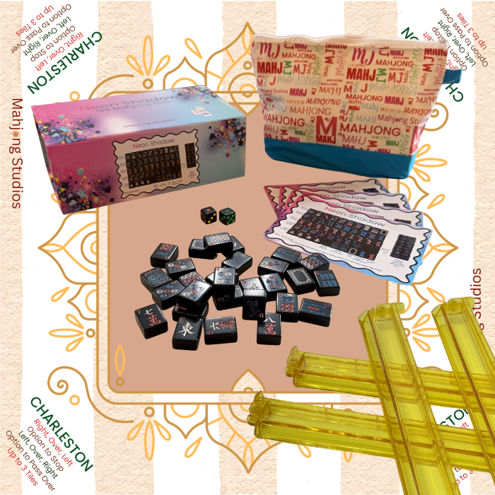 Neon Shadow American Mahjong Tile Set Bundle