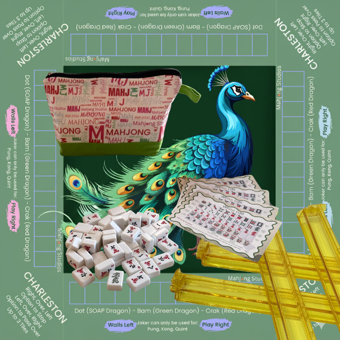 White Edit American Mahjong Tile Set Bundle (with Blanks)