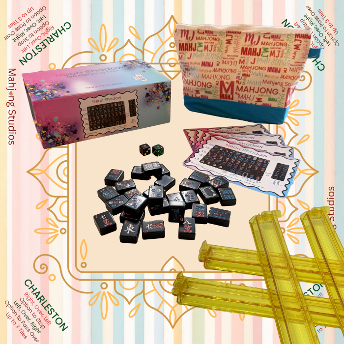 Neon Shadow American Mahjong Tile Set Bundle