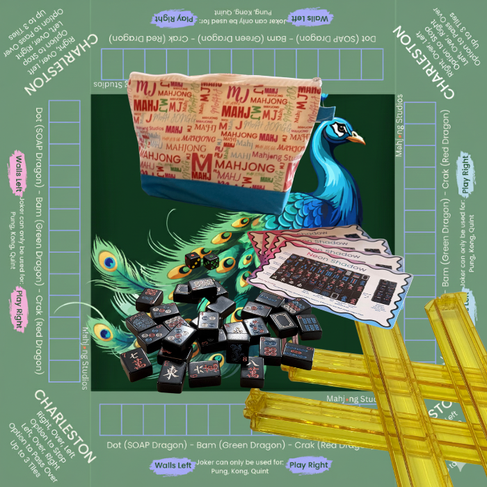 Neon Shadow American Mahjong Tile Set Bundle