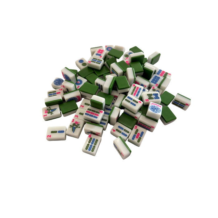 Mahjong Studios – American Mahjong Tile Set Green Tiles - Forest Silk - Preorder