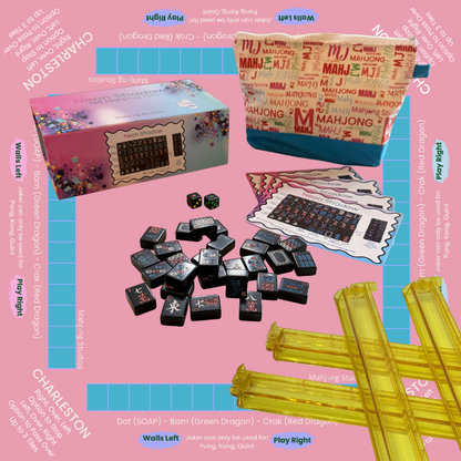Neon Shadow American Mahjong Tile Set Bundle