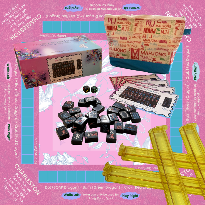 Neon Shadow American Mahjong Tile Set Bundle