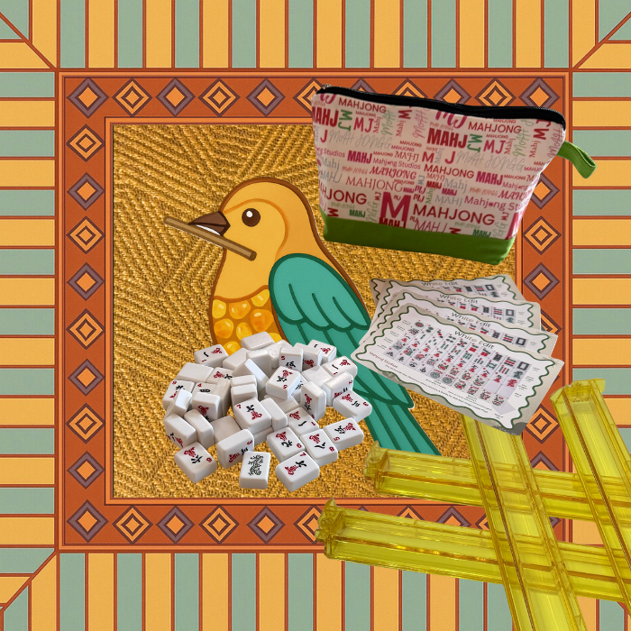 White Edit American Mahjong Tile Set Bundle (with Blanks)