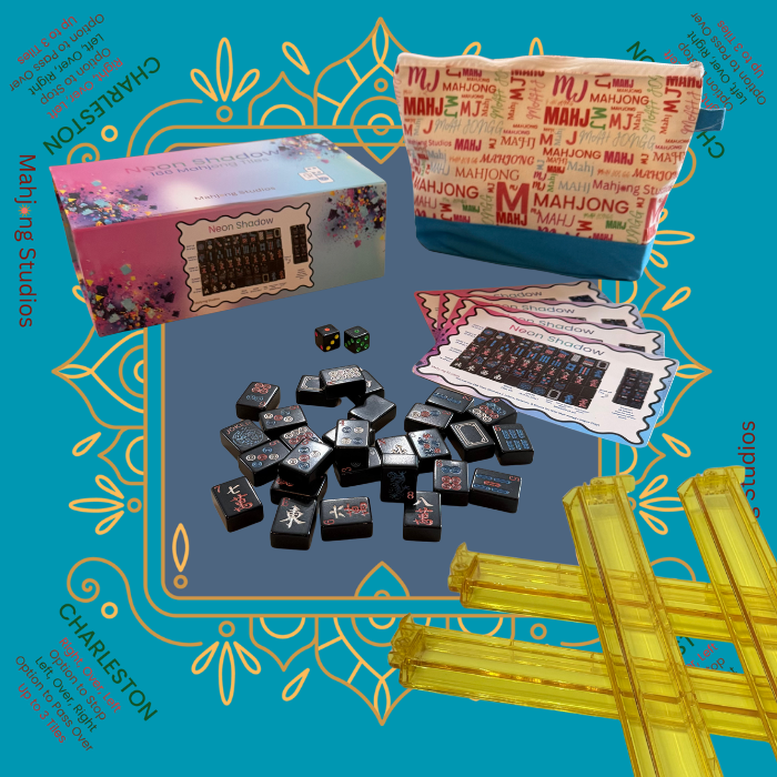 Neon Shadow American Mahjong Tile Set Bundle