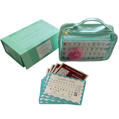 Teal - Lunaflor Mahjong Tiles - 160 American Mahjong Tiles