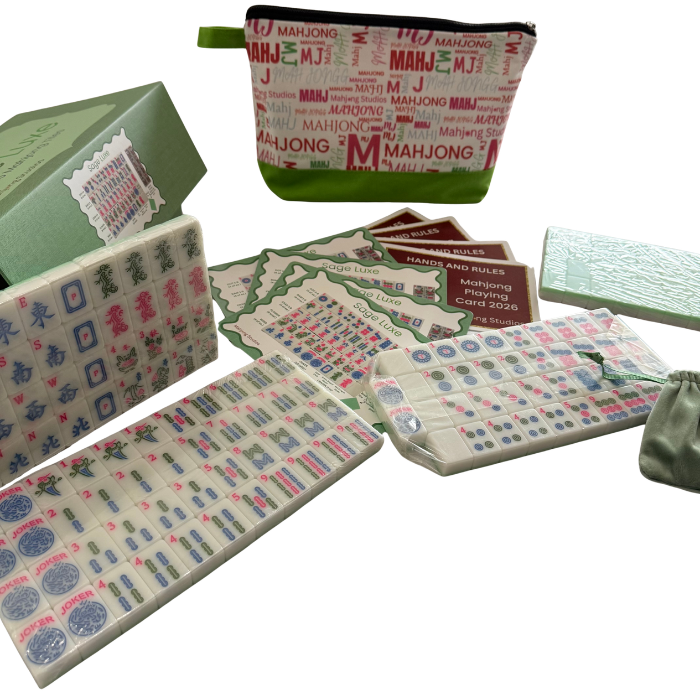 Mahjong Studios – American Mahjong Tile Set Green Tiles - Sage Luxe (Presale)