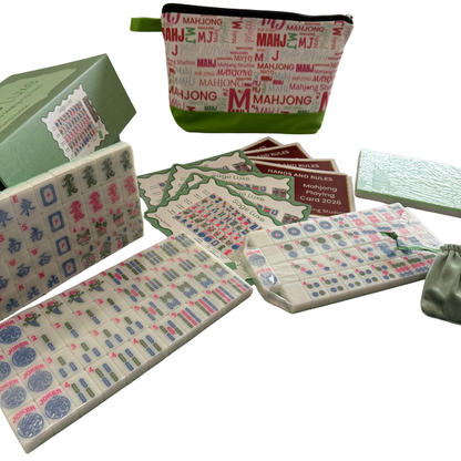 Mahjong Studios – American Mahjong Tile Set Green Tiles - Sage Luxe (Presale)