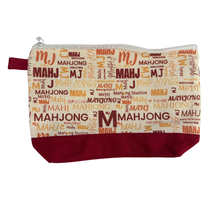 Mahjong Studios Tile Storage Bag Wine-Colored (unlined)