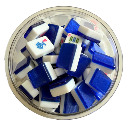 Royal Sparkle - Mahjong Tiles – American Mahjong Tile Set (166 Tiles) Royal Blue Sparkle