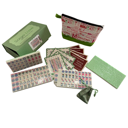 Mahjong Studios – American Mahjong Tile Set Green Tiles - Sage Luxe (Presale)