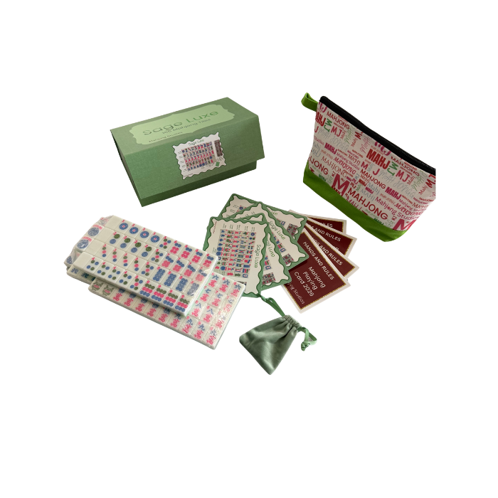 Mahjong Studios – American Mahjong Tile Set Green Tiles - Sage Luxe (Presale)