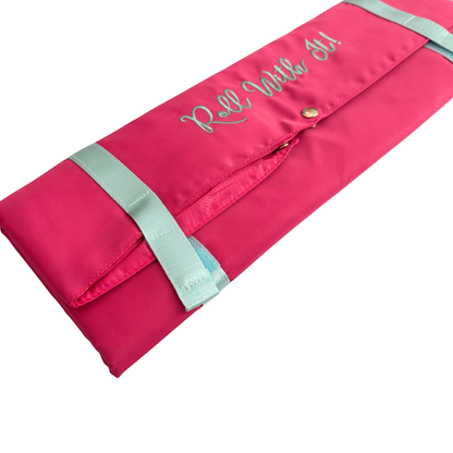 Roll With It - Rack Roller Bag - Mahjong Rack & Pusher Hot Pink & Mint