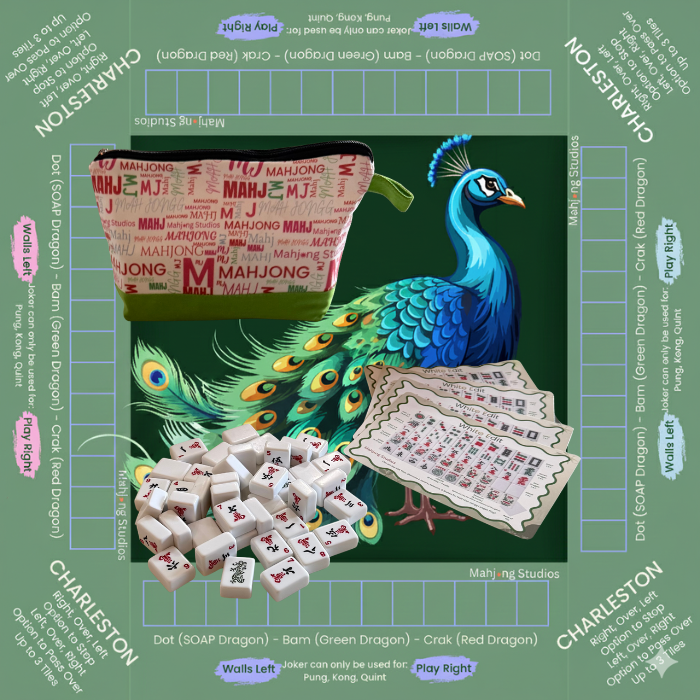White Edit American Mahjong Tile Set Bundle (with Blanks)