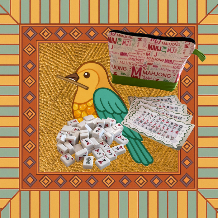 White Edit American Mahjong Tile Set Bundle (with Blanks)