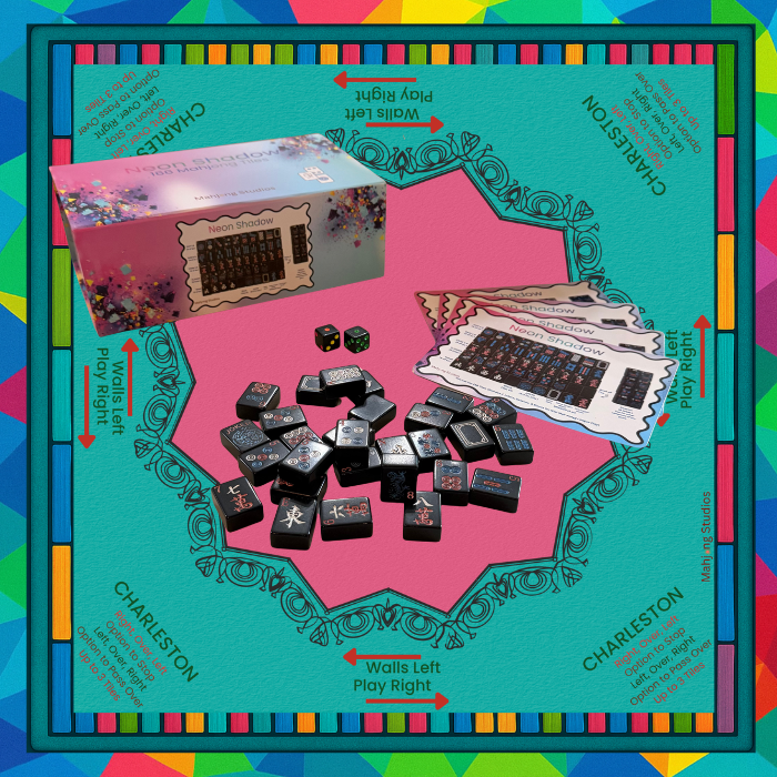 Neon Shadow American Mahjong Tile Set Bundle