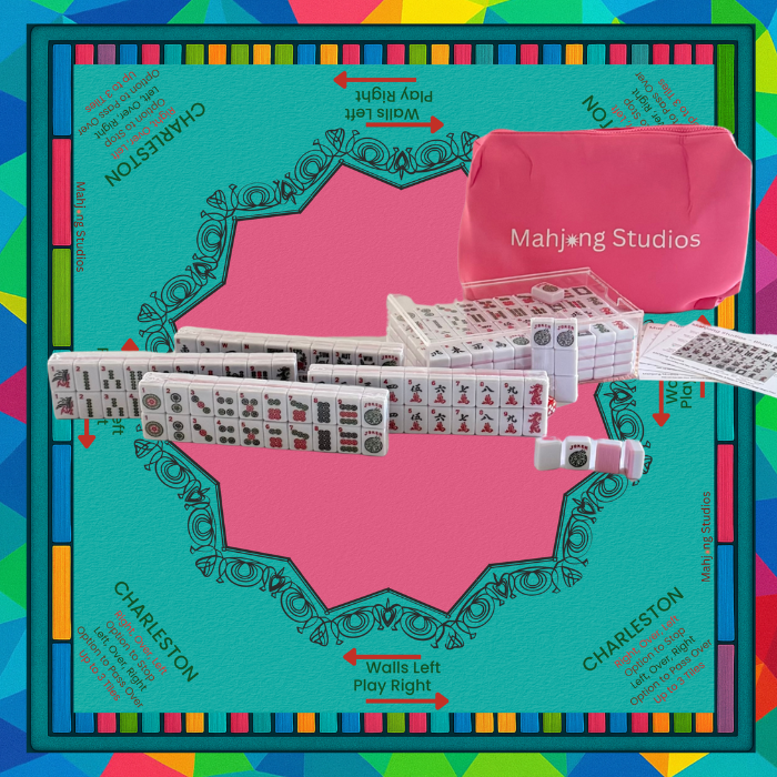 Mahjong Studios – Blush & Bamboo American Mahjong Bundle (166 Tiles)