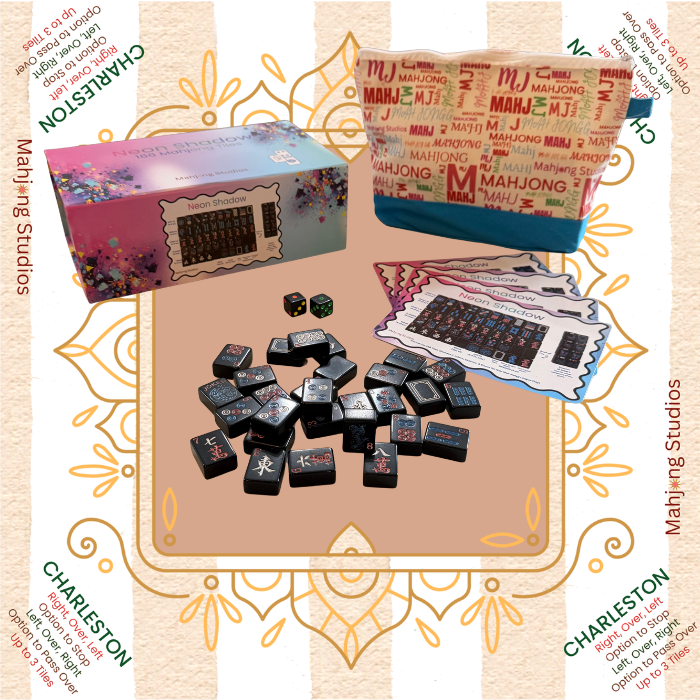 Neon Shadow American Mahjong Tile Set Bundle