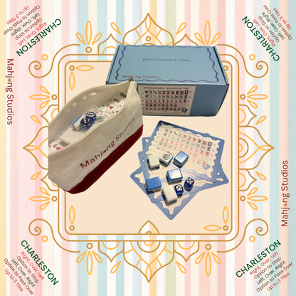 Mahjong Studios – Blue Element American Mahjong Tile Set (166 Tiles)