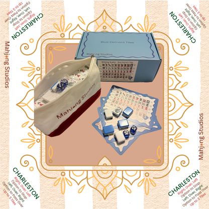 Mahjong Studios – Blue Element American Mahjong Tile Set (166 Tiles)