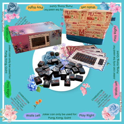 Neon Shadow American Mahjong Tile Set Bundle