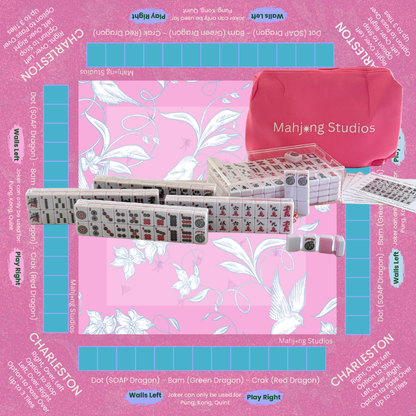 Mahjong Studios – Blush & Bamboo American Mahjong Bundle (166 Tiles)