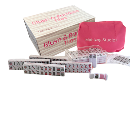 Mahjong Studios – Blush & Bamboo American Mahjong Bundle (166 Tiles)