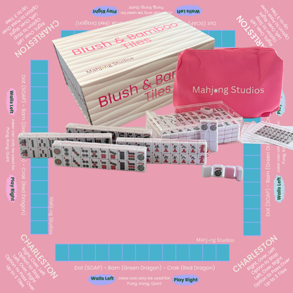 Mahjong Studios – Blush & Bamboo American Mahjong Bundle (166 Tiles)