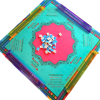 Mardi Gras Mahjong Rack & Attached Pusher Set