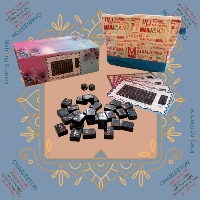 Neon Shadow American Mahjong Tile Set Bundle