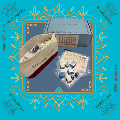 Mahjong Studios – Blue Element American Mahjong Tile Set (166 Tiles)
